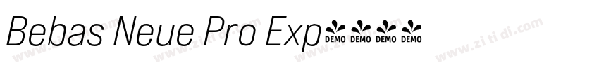 Bebas Neue Pro Exp字体转换
